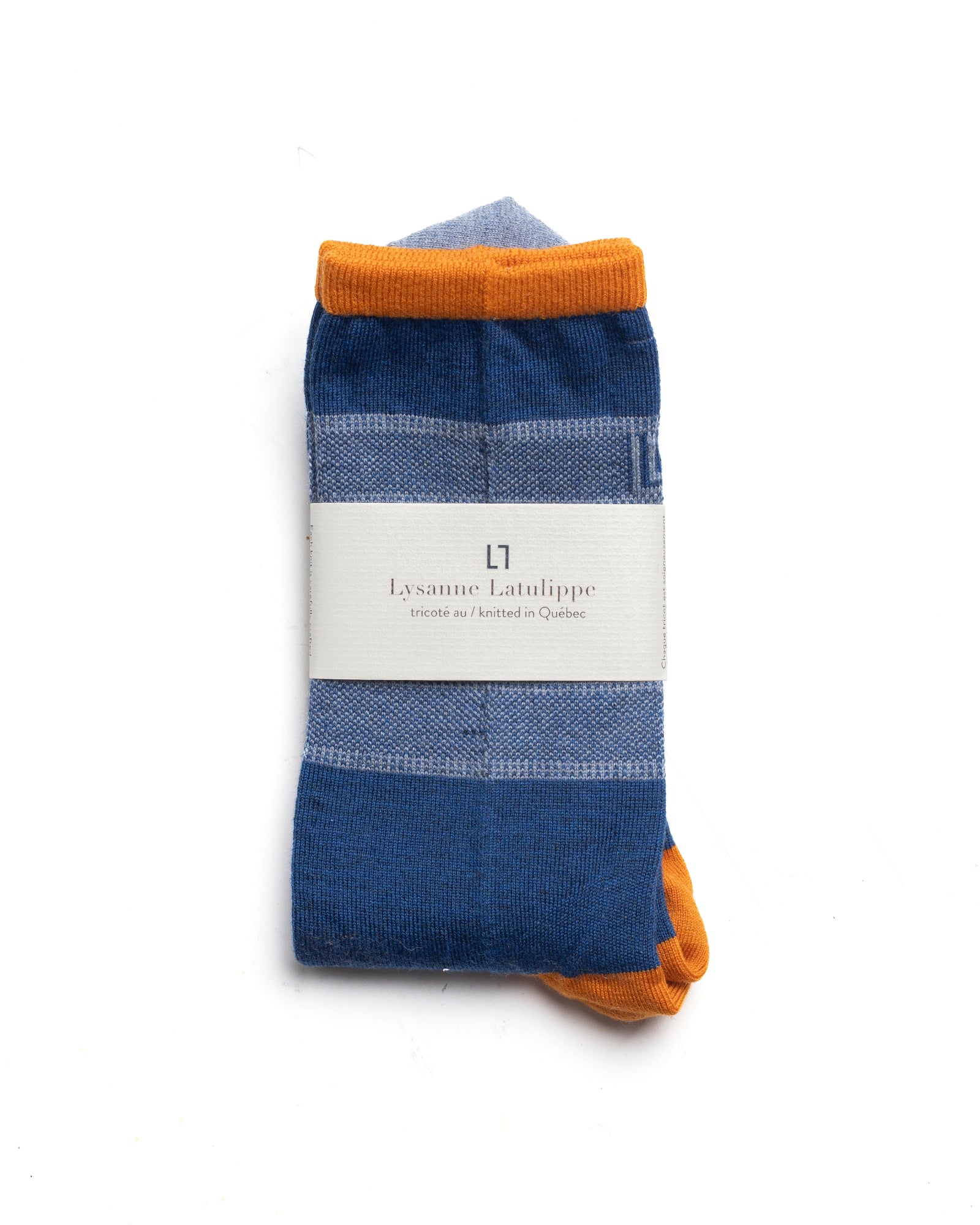 Bas mérinos tricolore