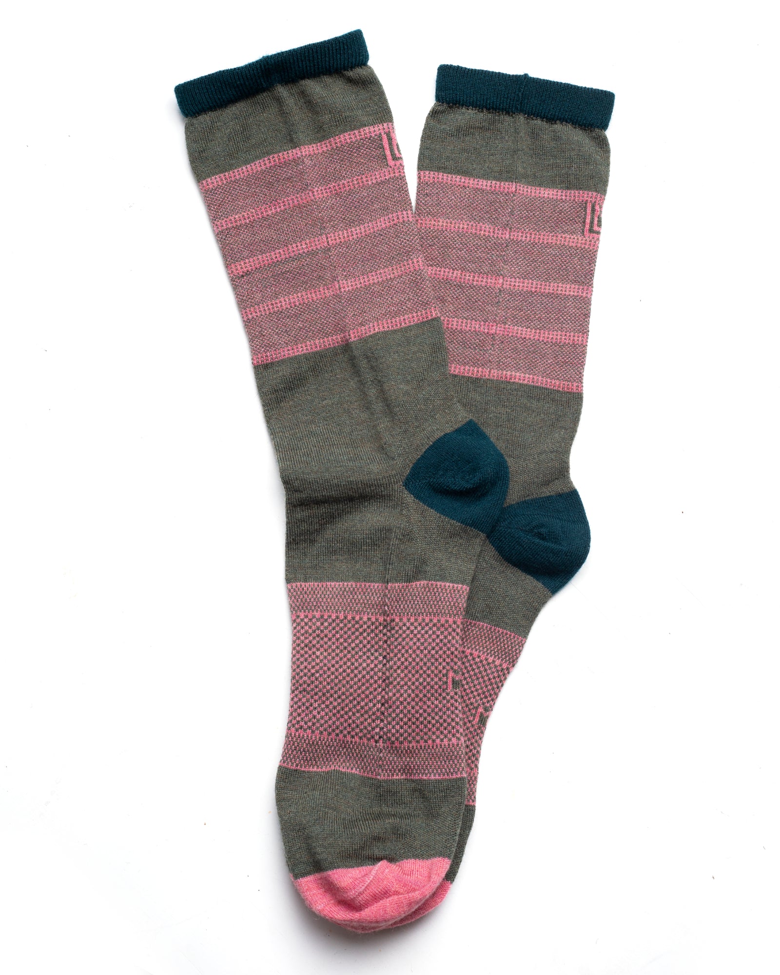 Bas mérinos tricolore