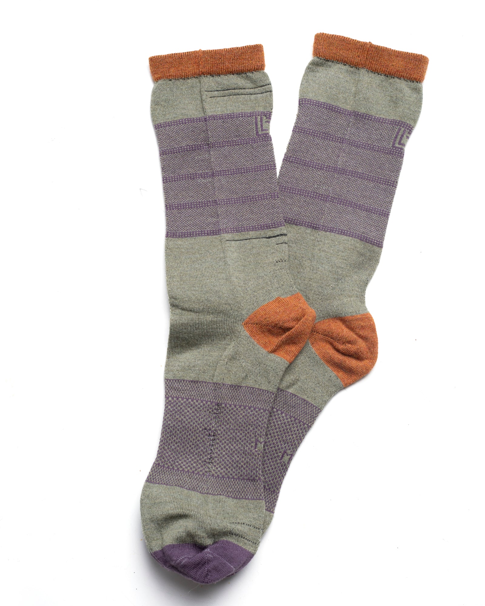 Bas mérinos tricolore