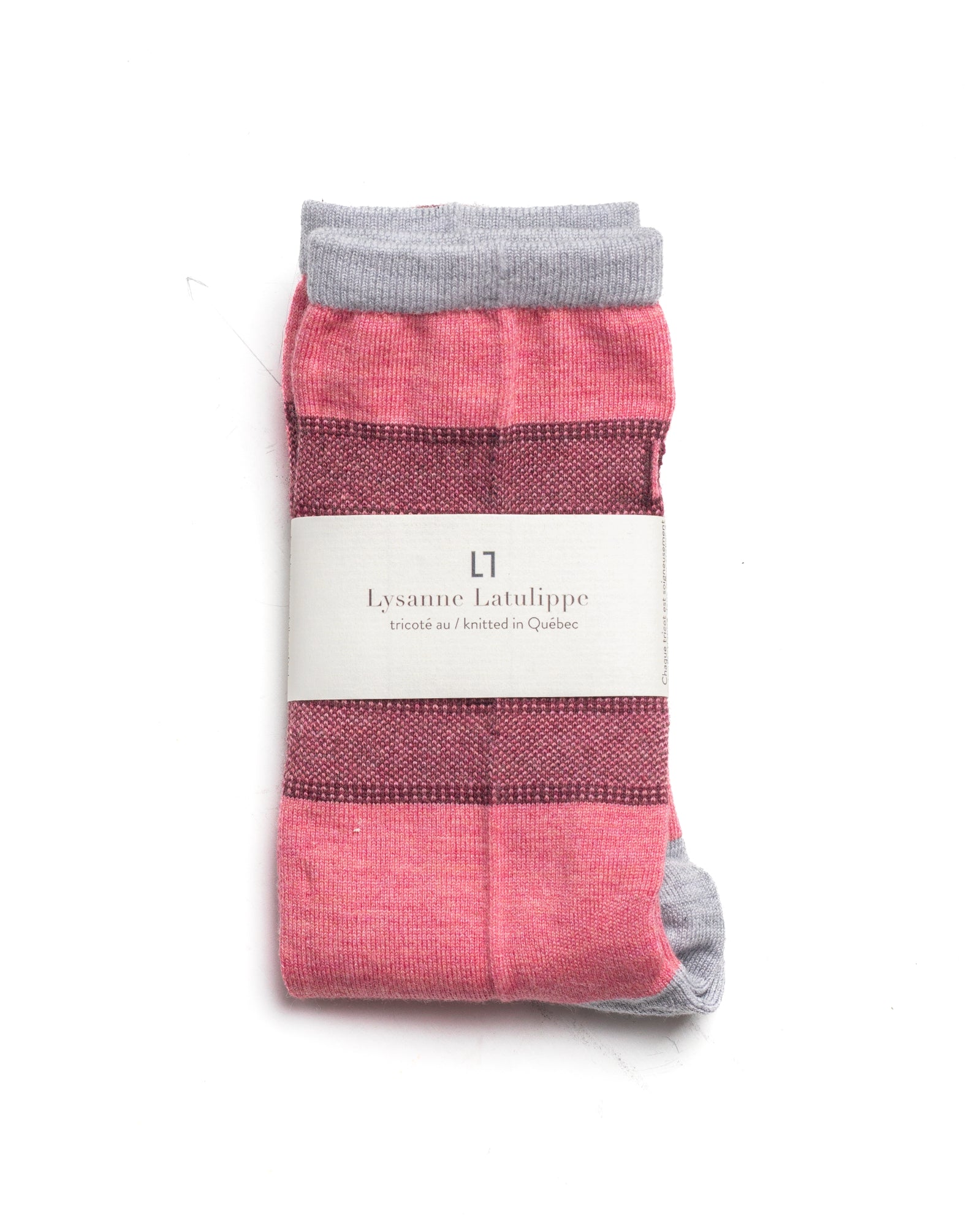 Bas mérinos tricolore