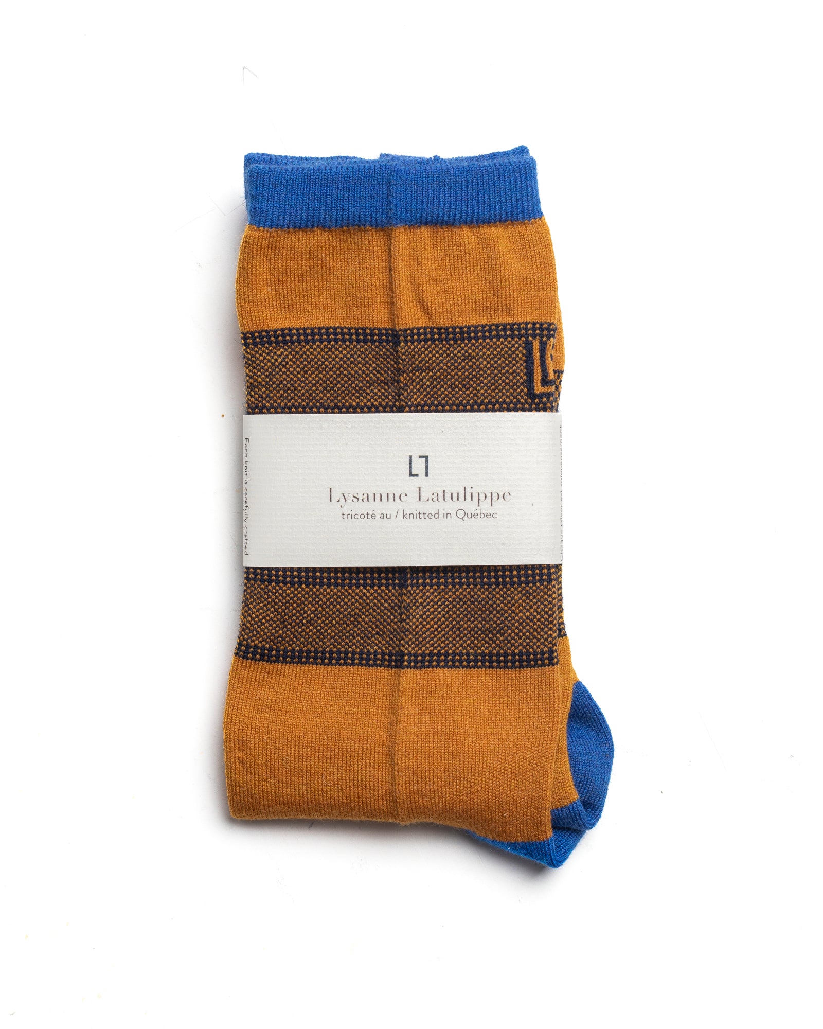 Bas mérinos tricolore