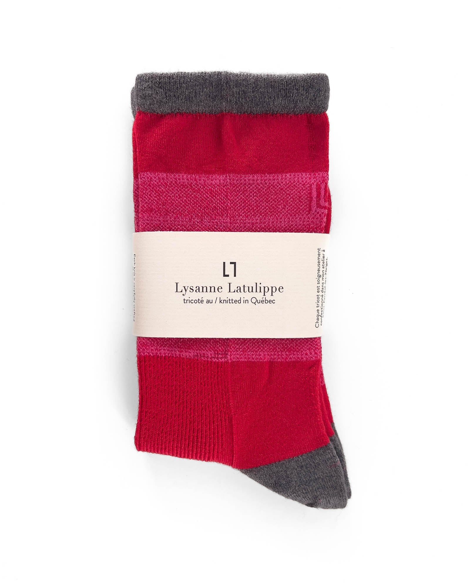 Chaussettes mérinos tricolore