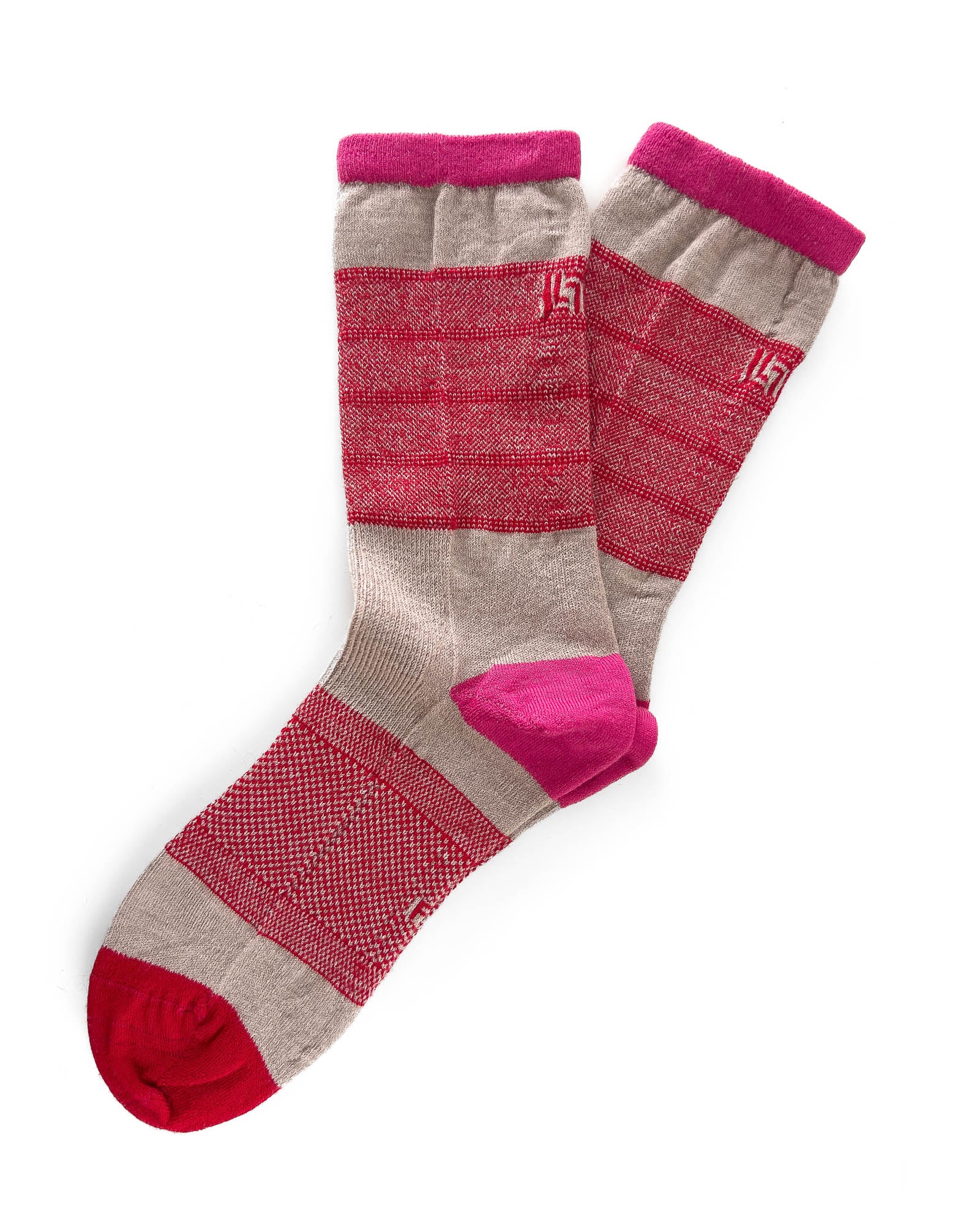 Chaussettes mérinos tricolore