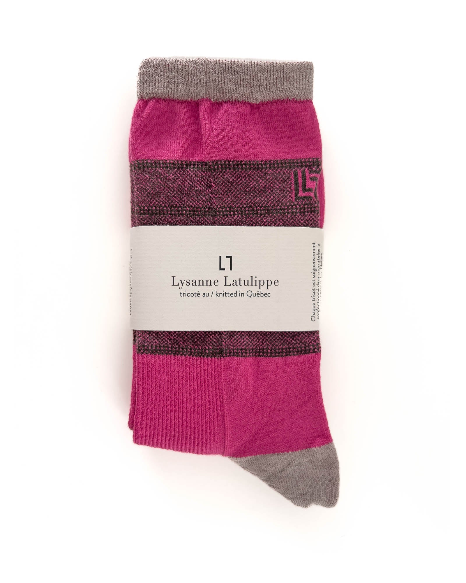 Chaussettes mérinos tricolore