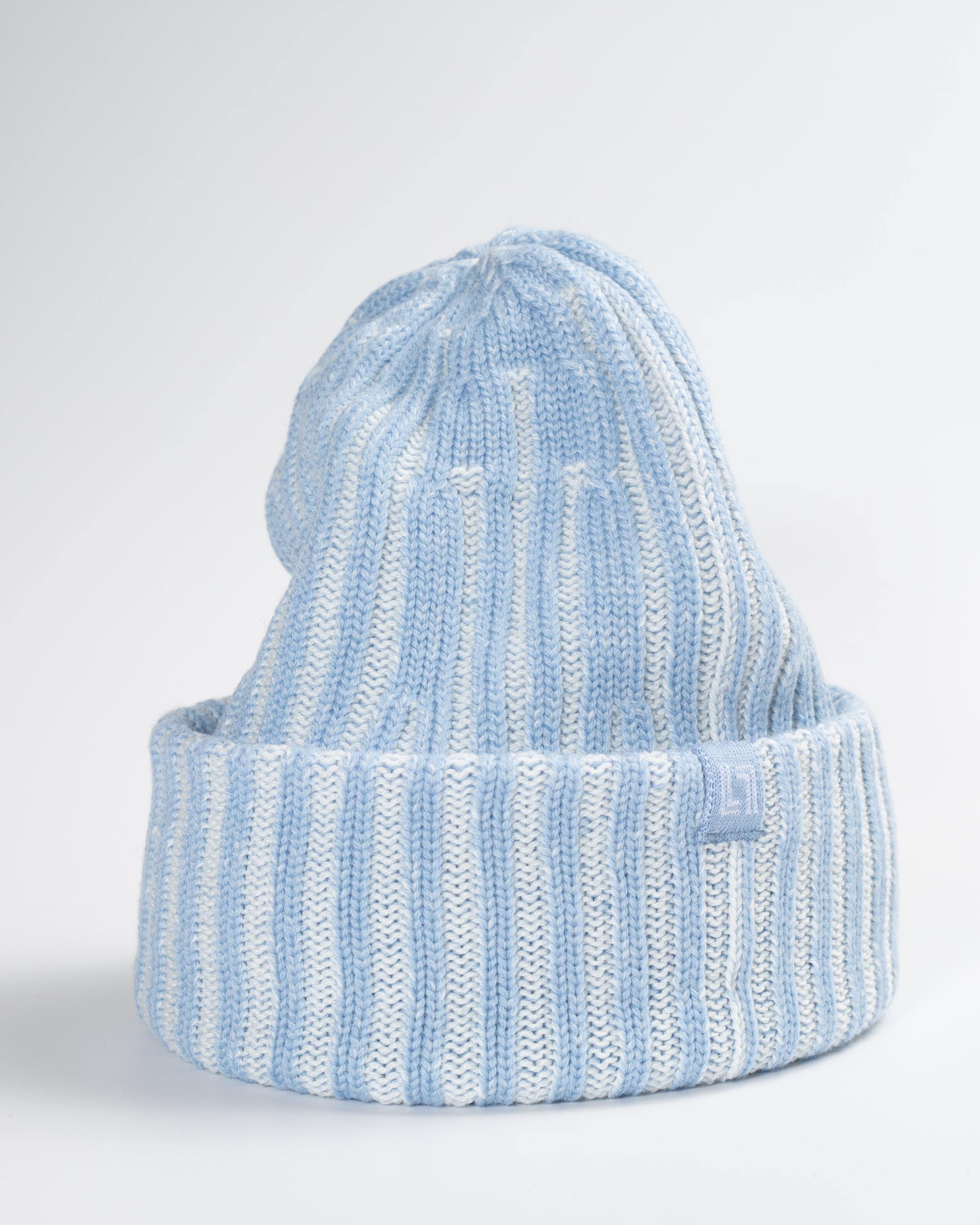 Two-tone merino wool beanie