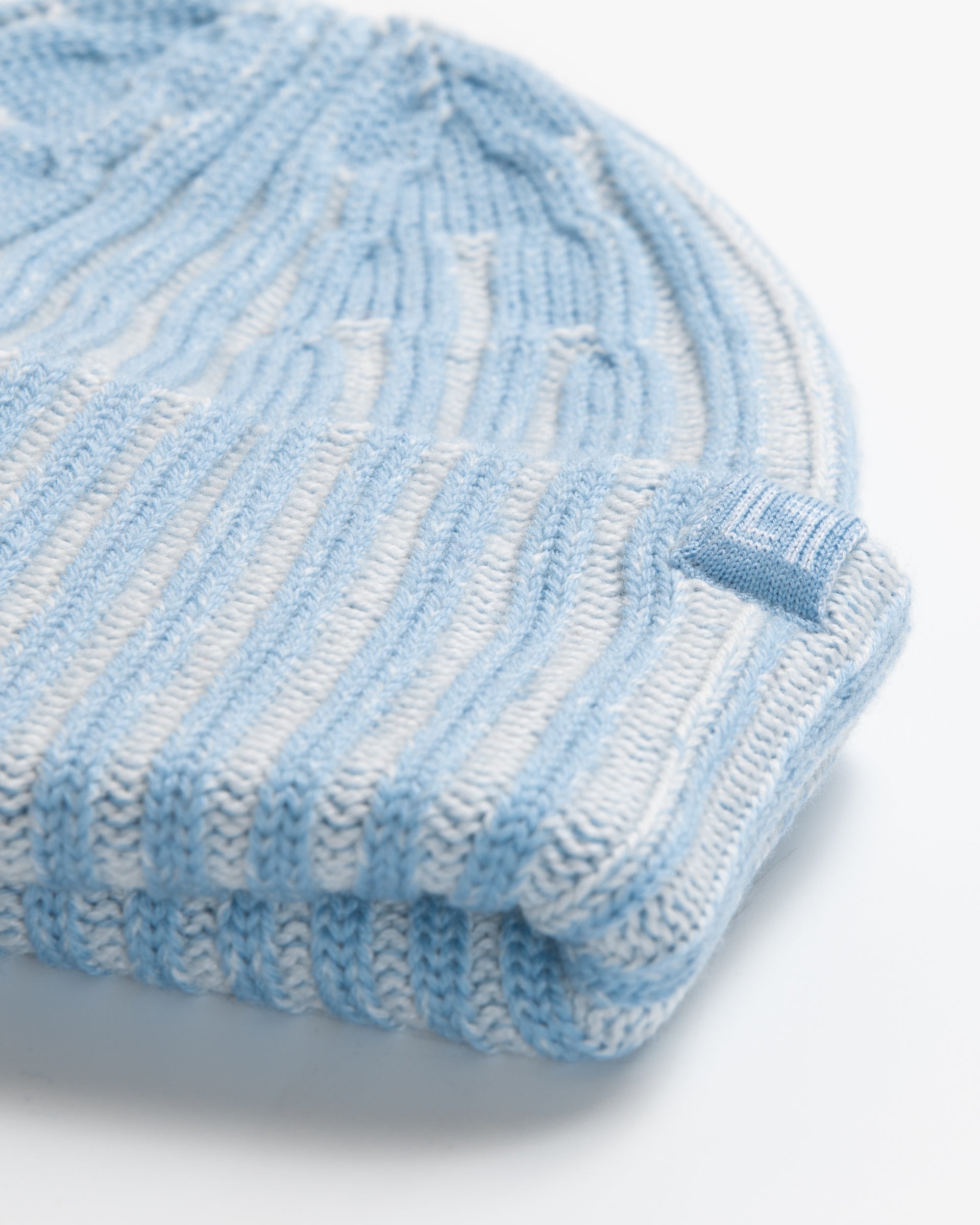Two-tone merino wool beanie