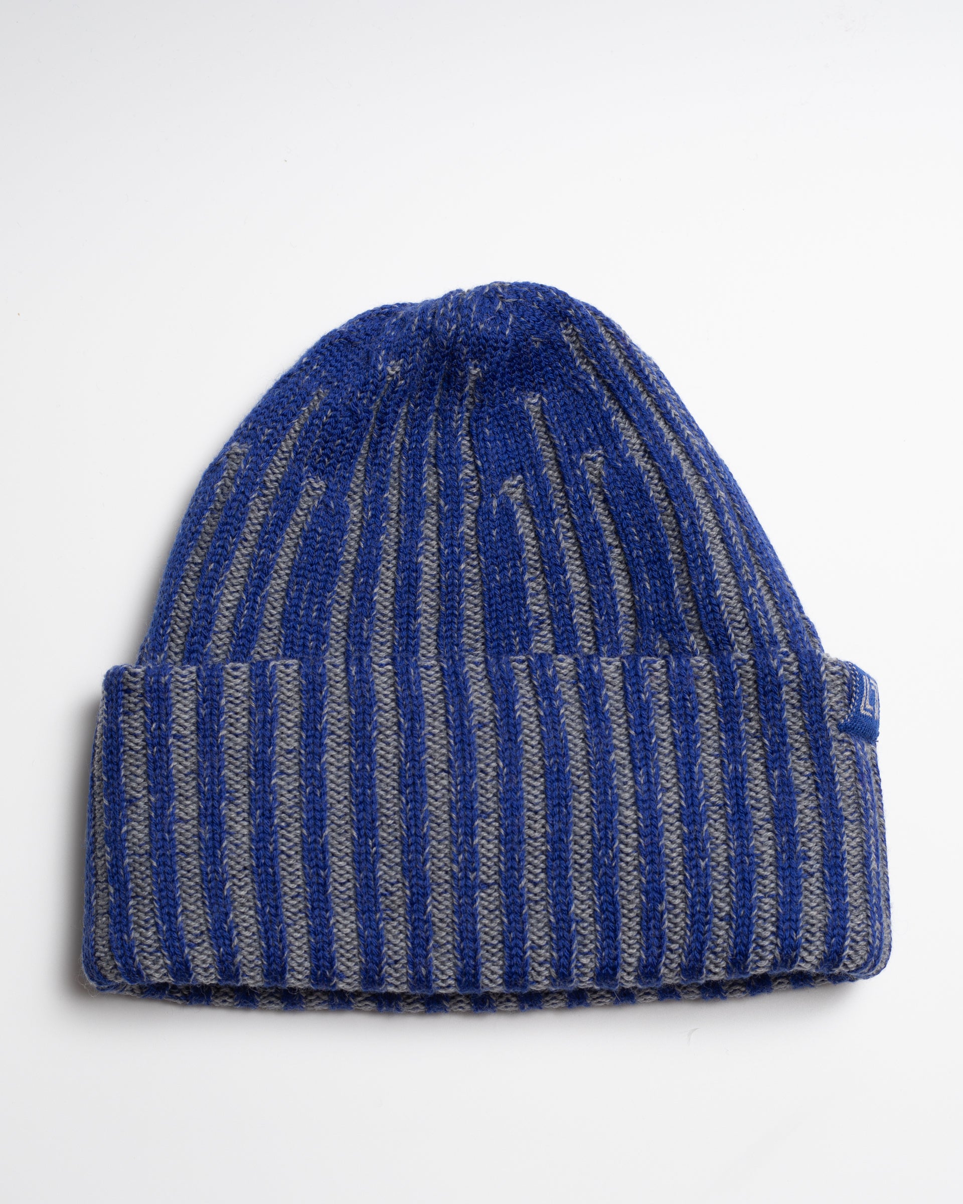 Two-tone merino wool beanie