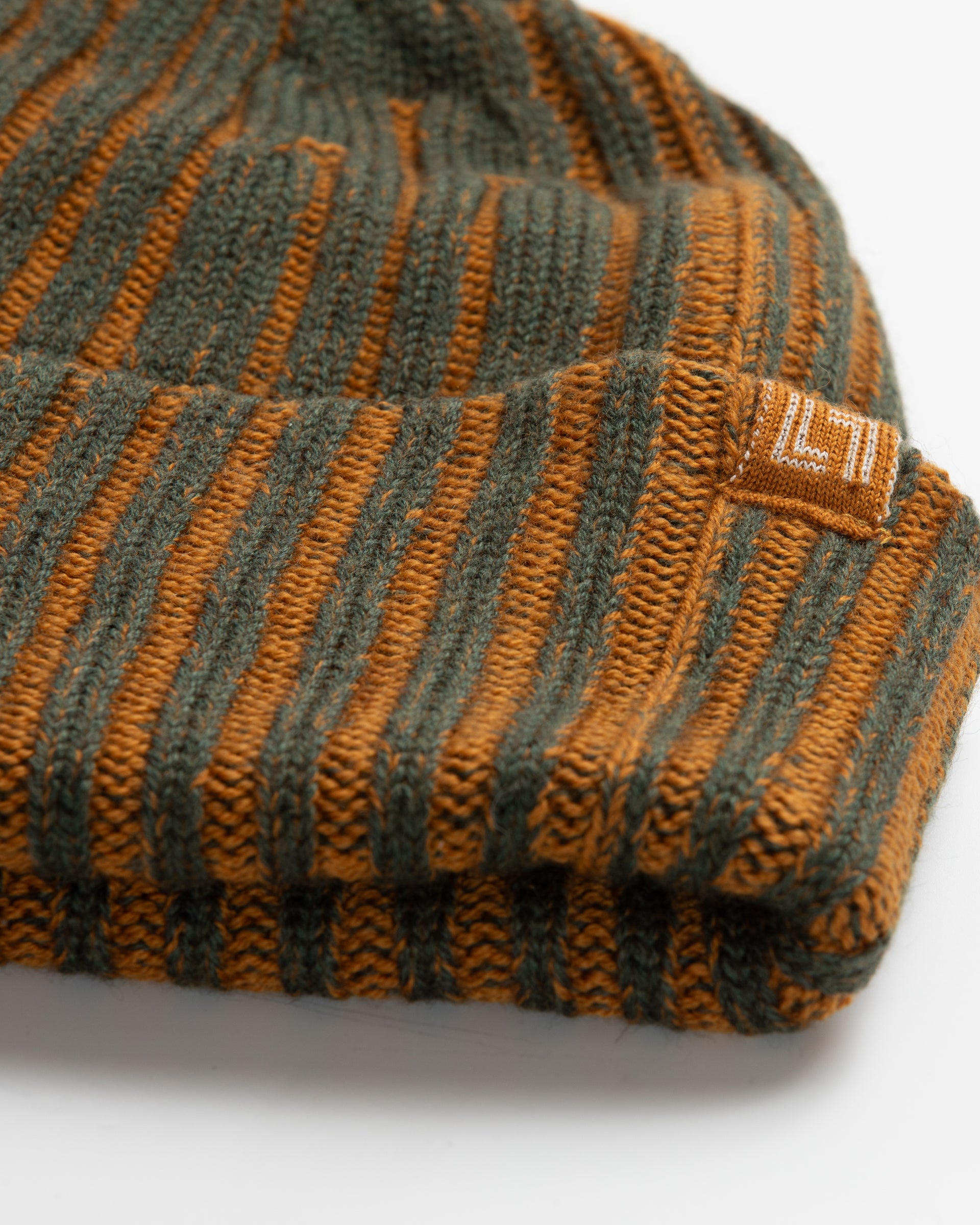 Two-tone merino wool beanie