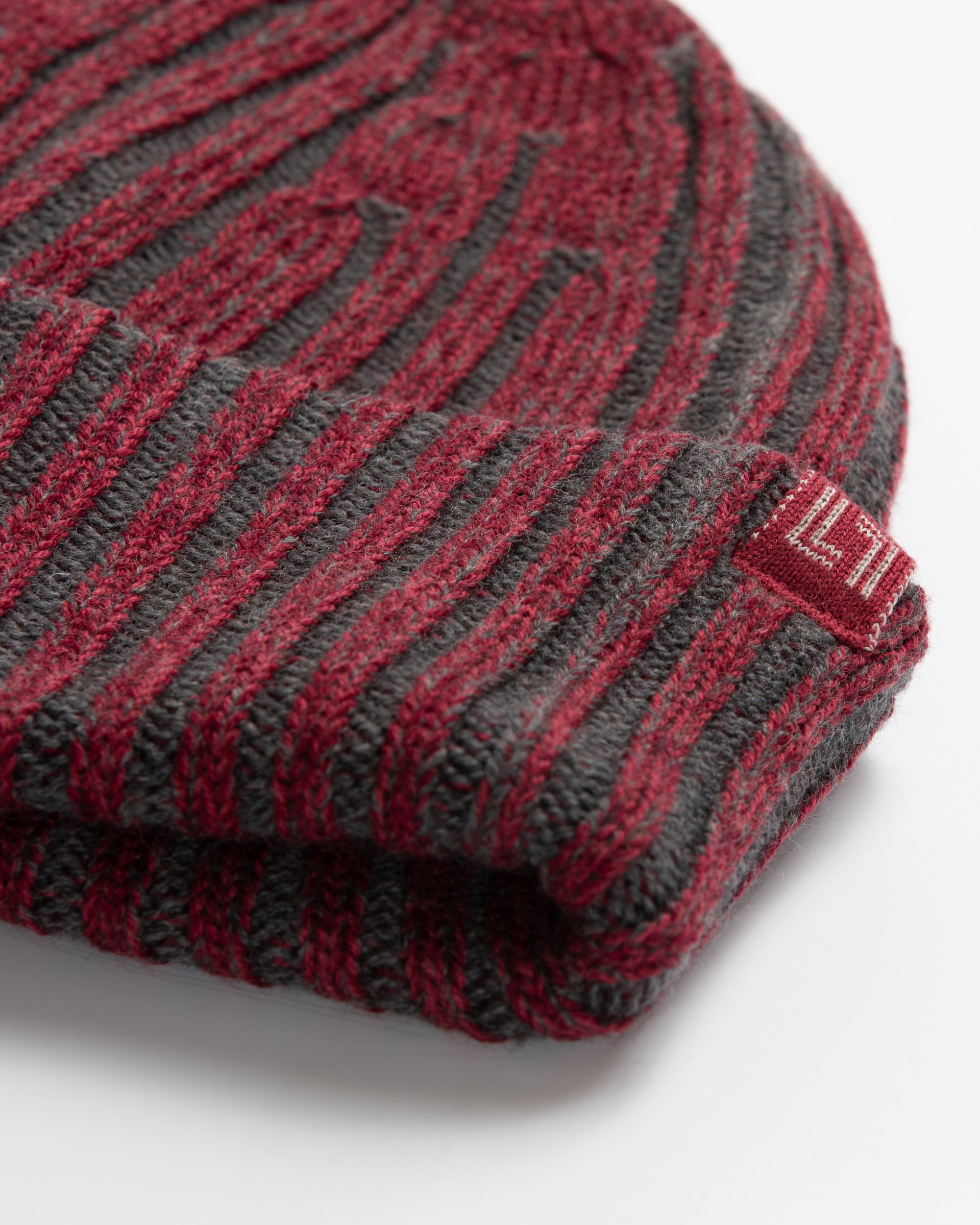 Two-tone merino wool beanie