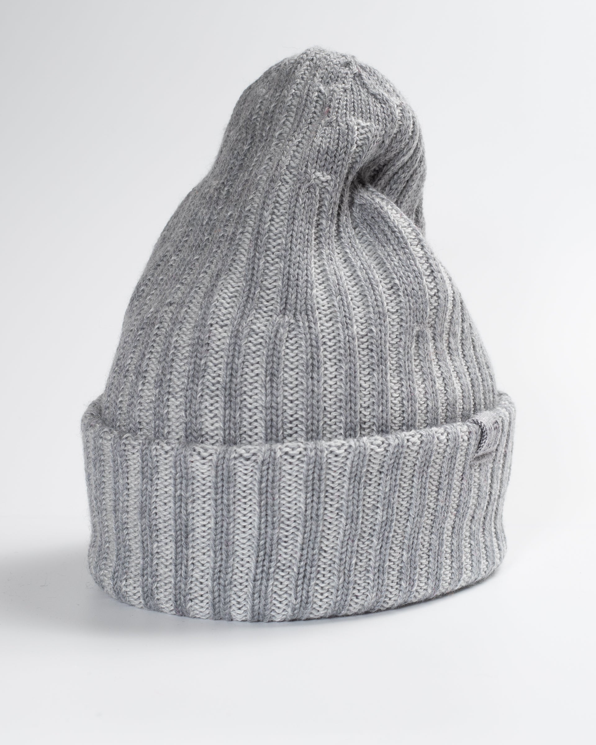 Two-tone merino wool beanie