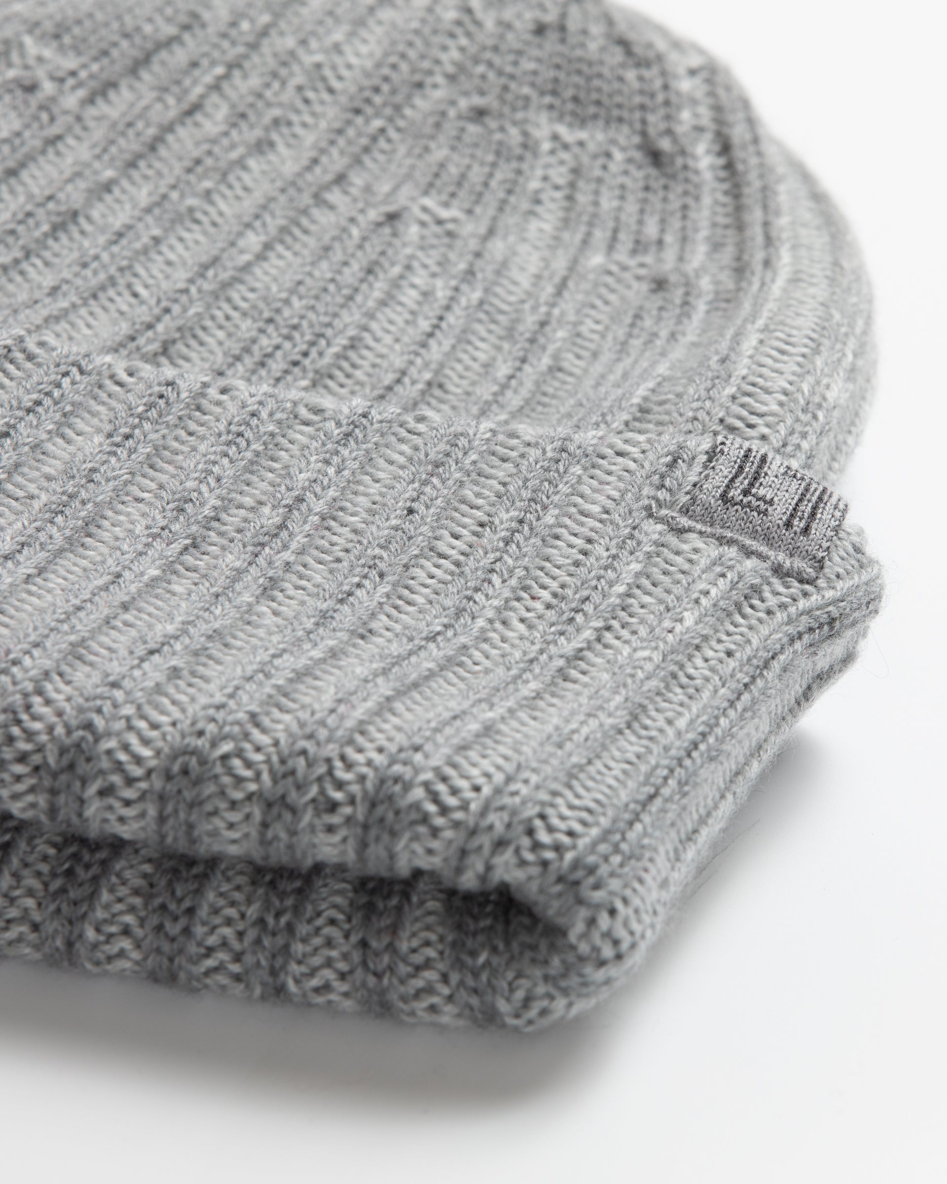 Two-tone merino wool beanie