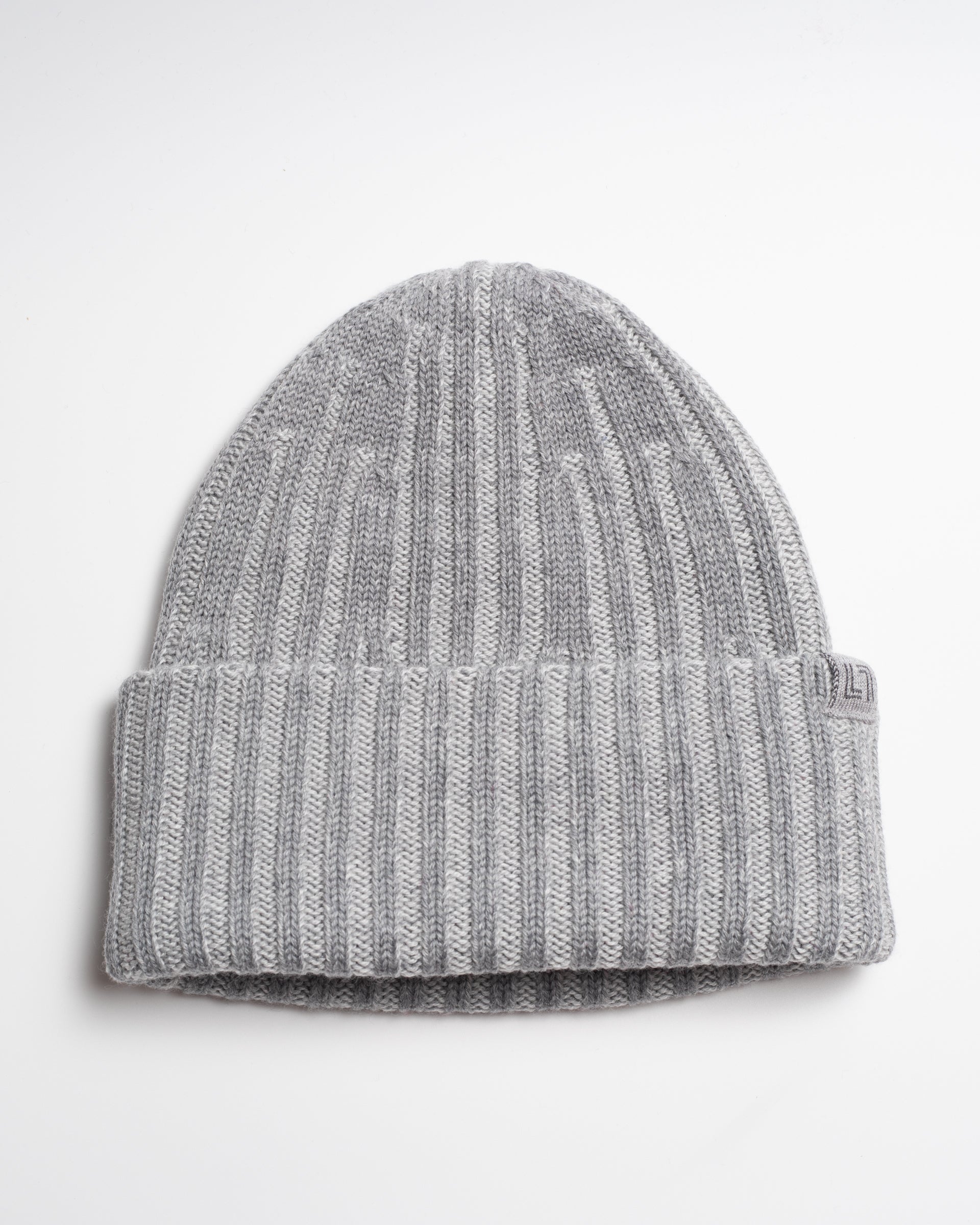 Two-tone merino wool beanie