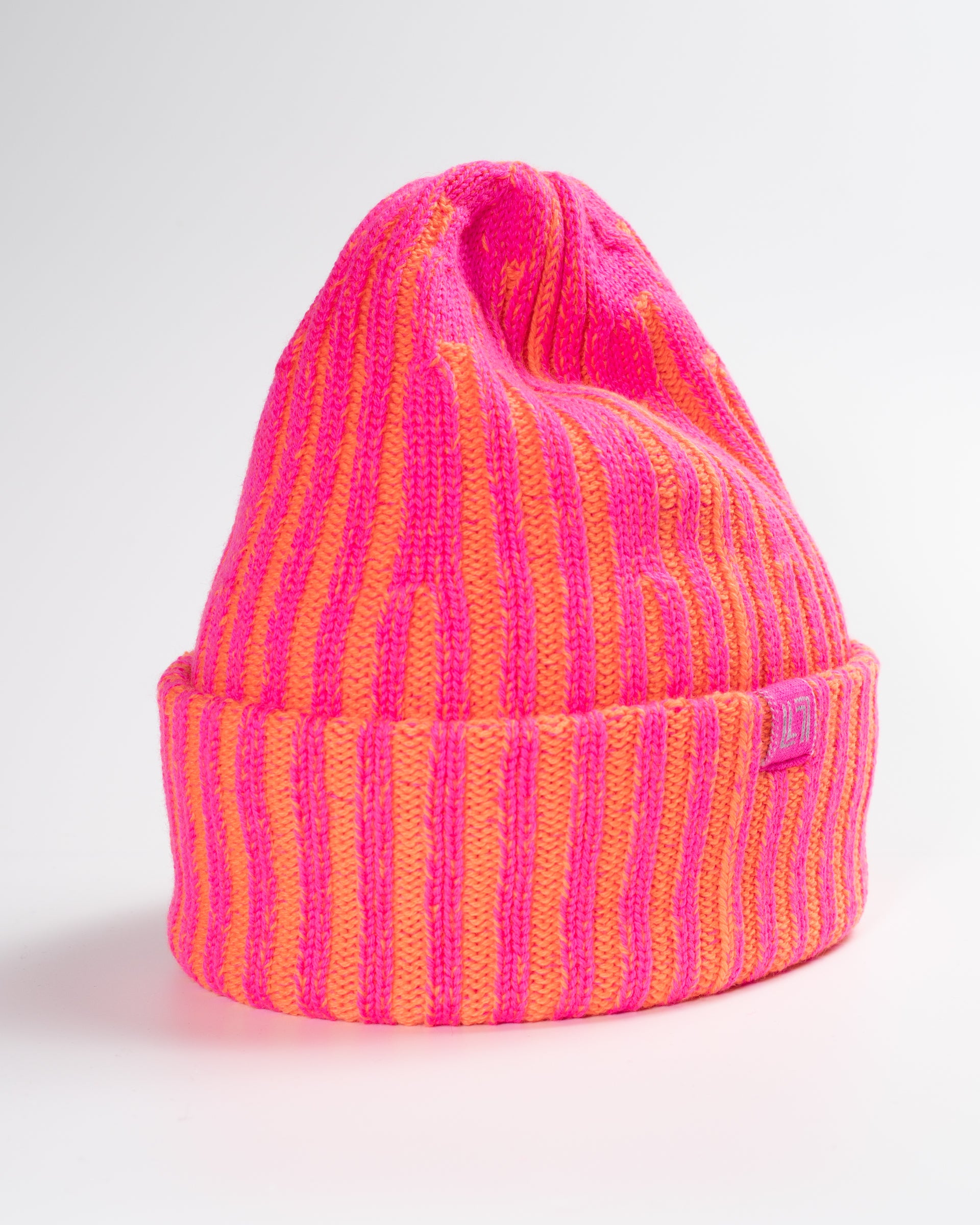 Two-tone merino wool beanie