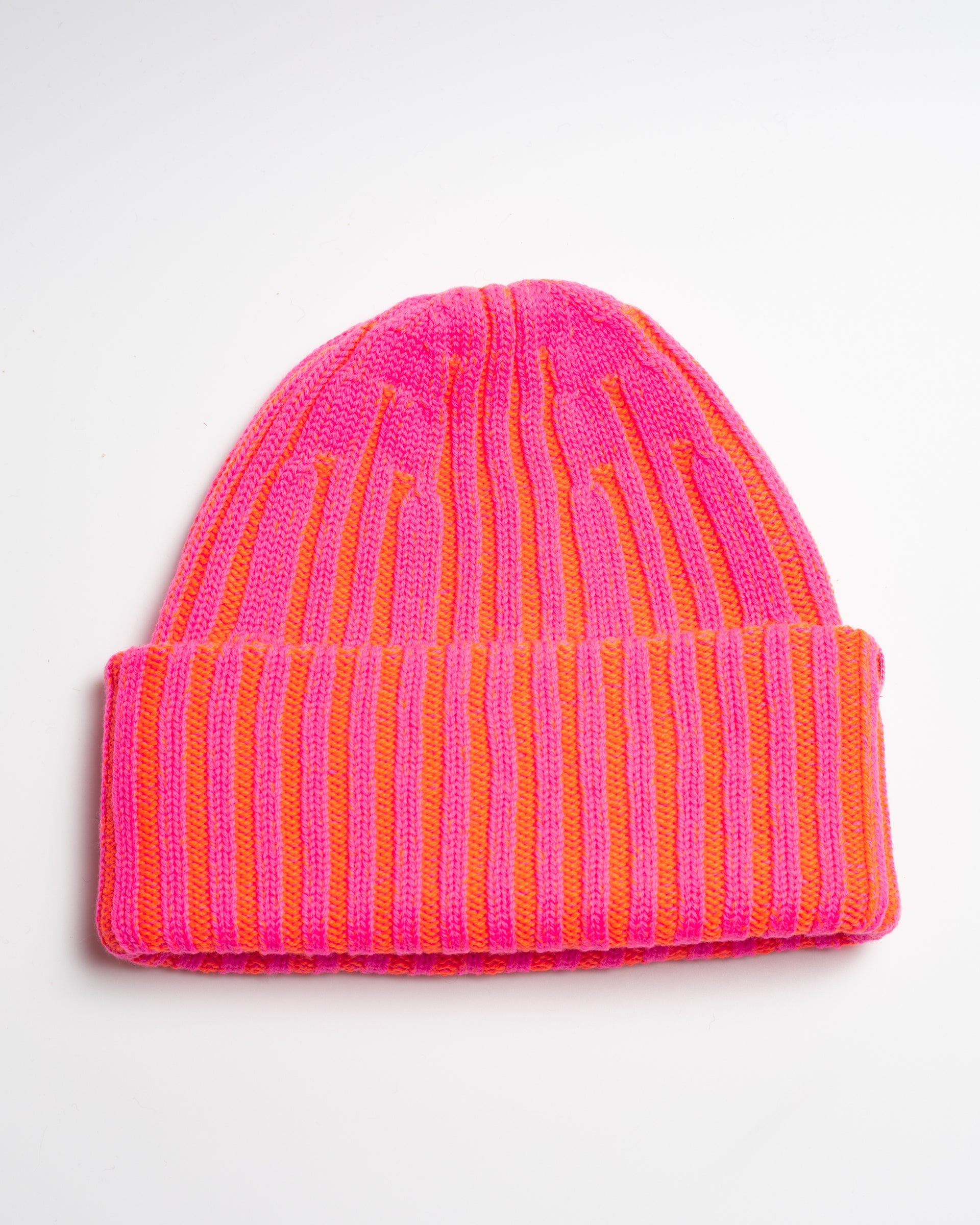 Two-tone merino wool beanie