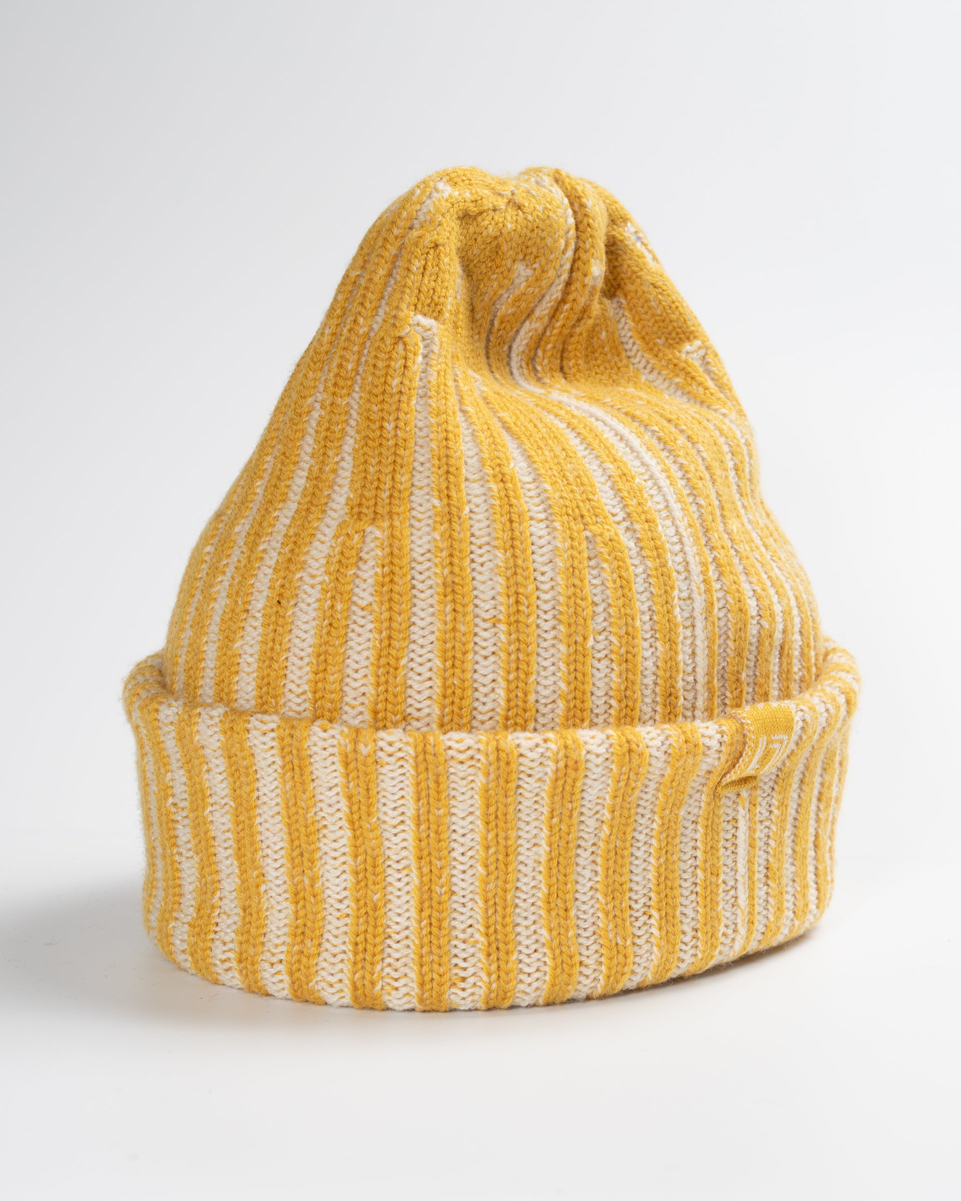 Two-tone merino wool beanie