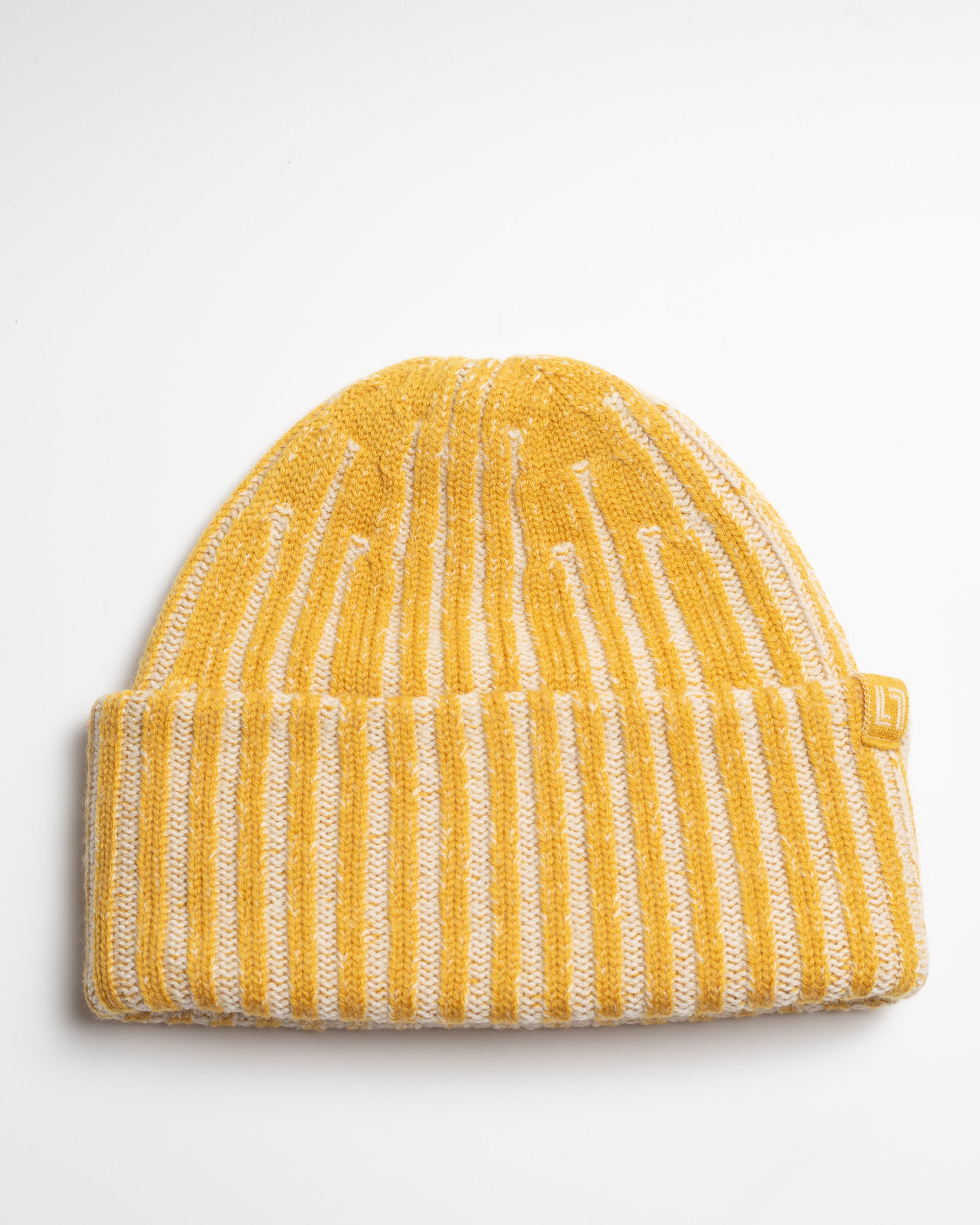 Two-tone merino wool beanie