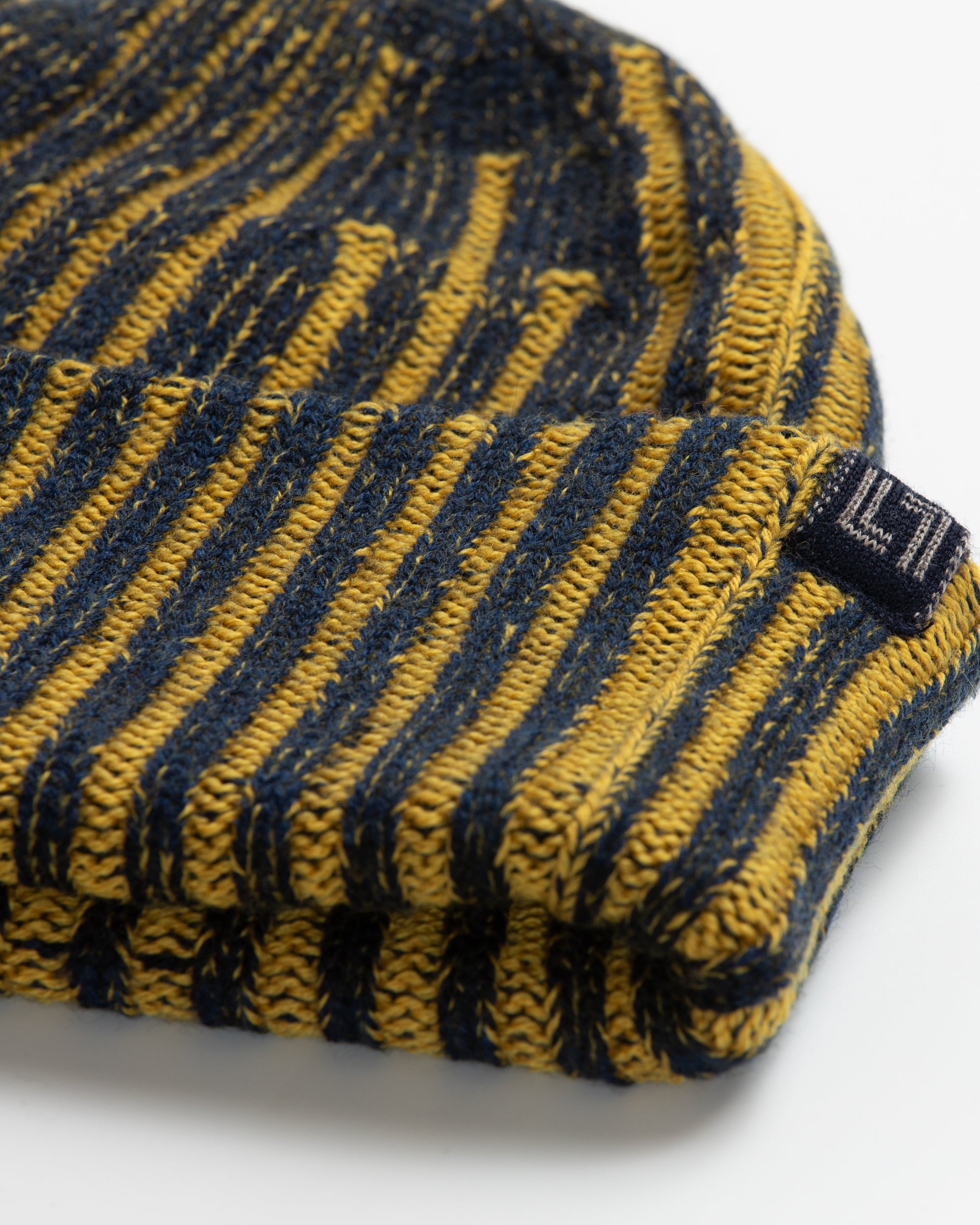 Two-tone merino wool beanie