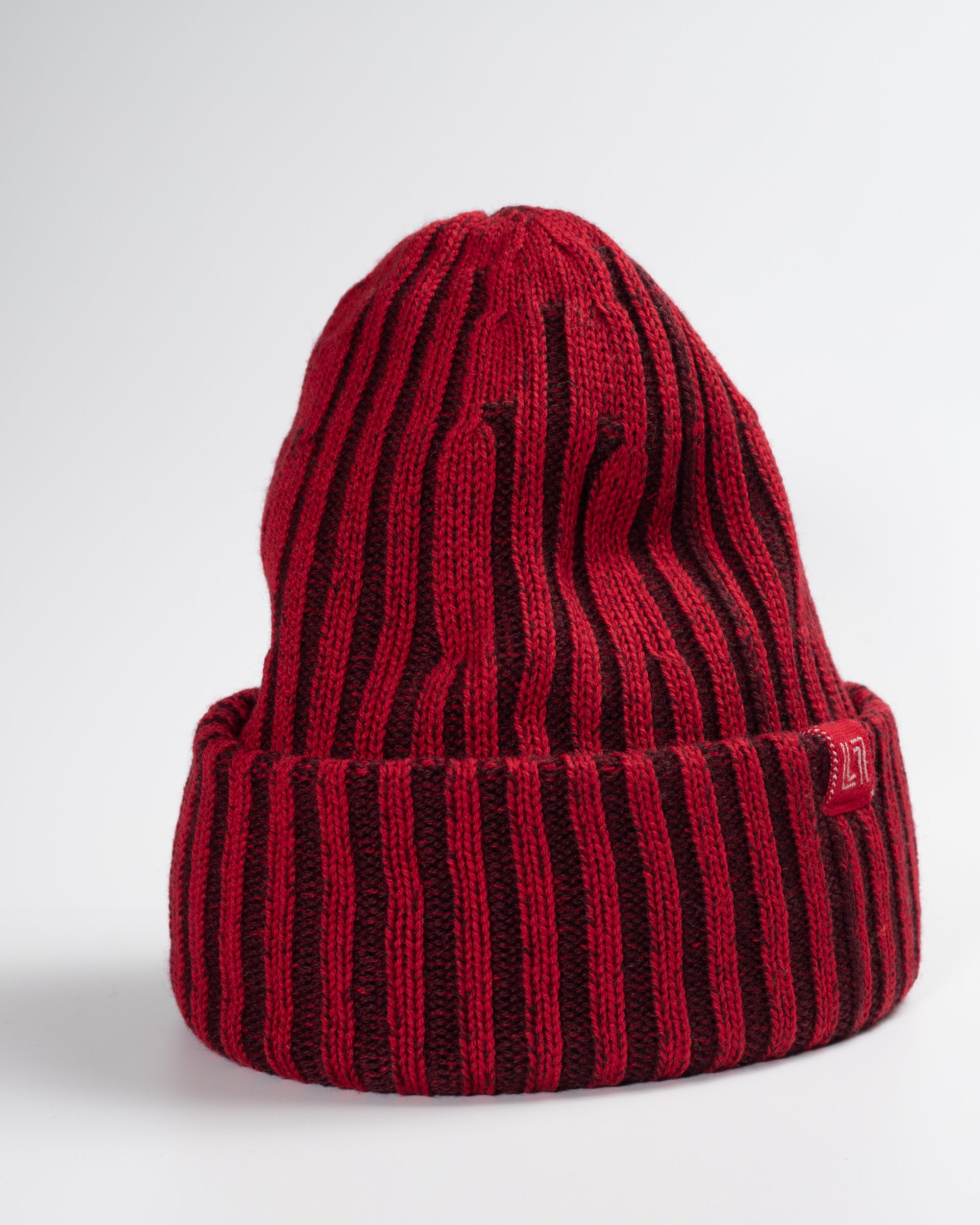 Two-tone merino wool beanie