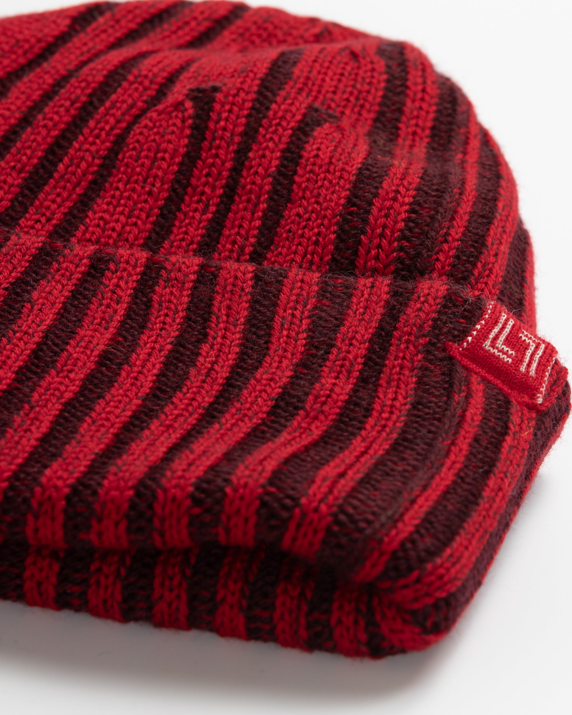 Two-tone merino wool beanie