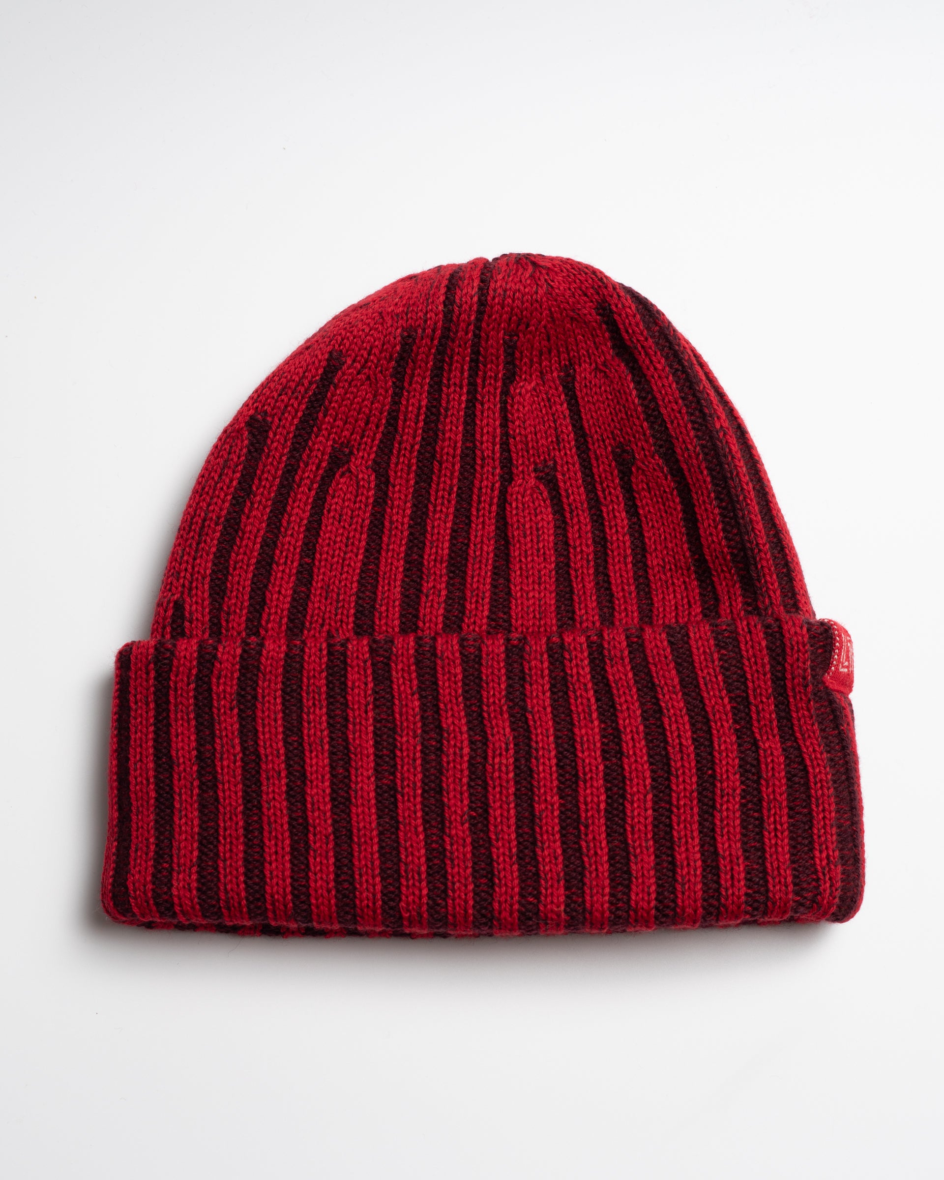 Two-tone merino wool beanie