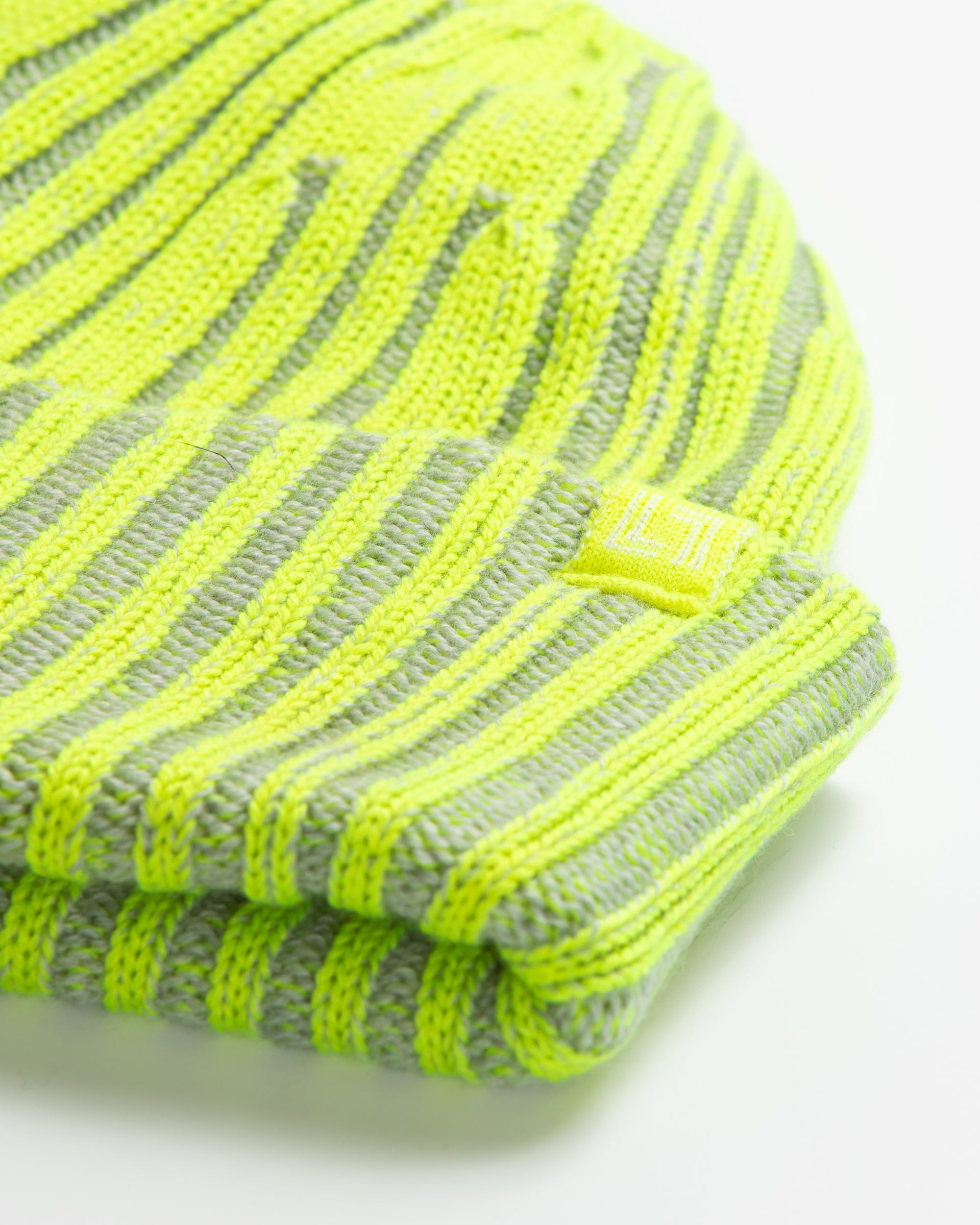 Two-tone merino wool beanie