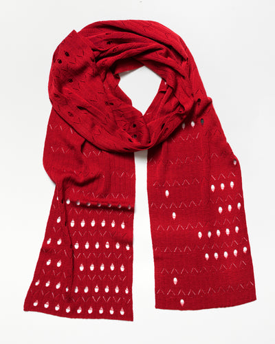 rouge / Écharpe