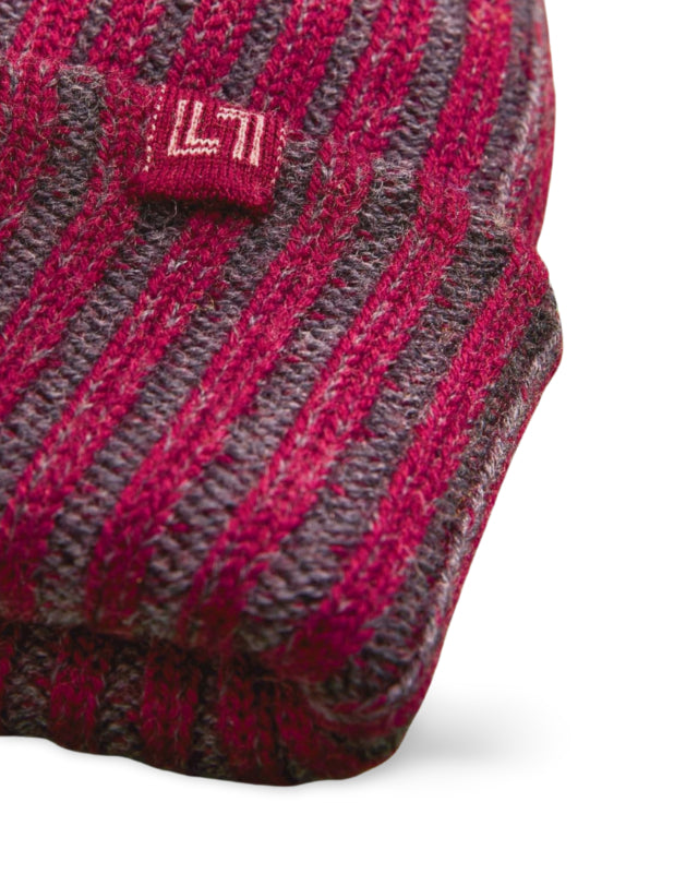 Tuque bicolore en laine mérinos